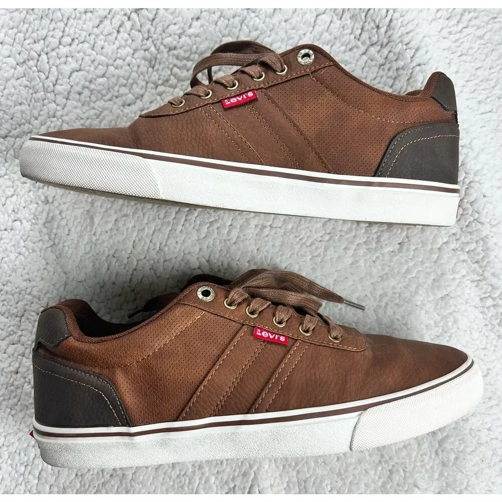 Levi's Miles WX Stacked Classic Casual Brown Sneakers Shoes Mens - Size 9.5 - K4